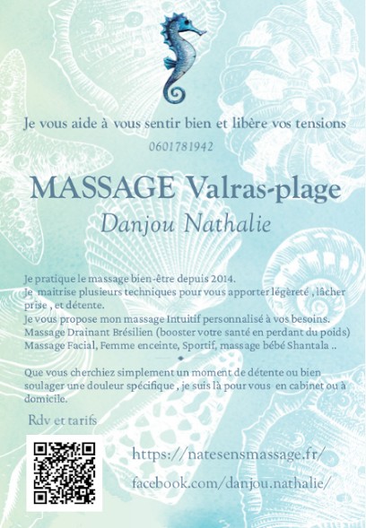 Massage Valras Plage-Danjou Nathalie, Institut de Massage à Valras-Plage