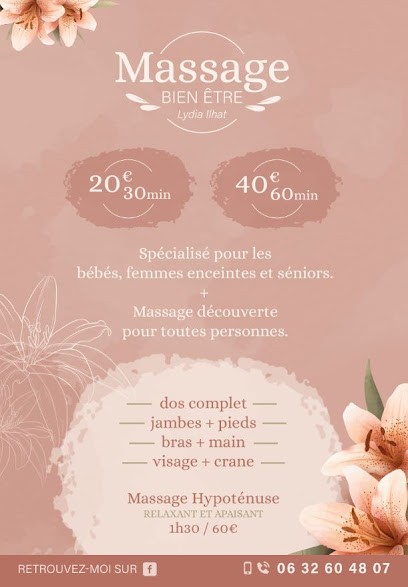 Massage Bien Etre Lydia Ilhat, Institut de Massage à Rivel