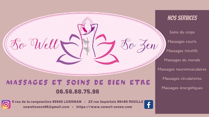 So Well, So Zen, Institut de Massage à Lusignan