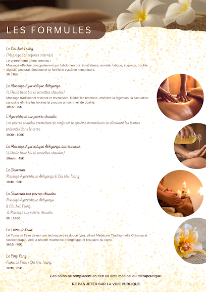 Sharmini, Jessica Molina - Énergéticienne (Massages , Chi Nei Tsang, Fasciathérapie, Soin Essenien Et Égyptien) Institut De Massage à la Couronne