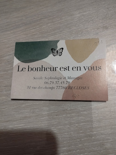 Le Bonheur Est En Vous Institut De Massage à Recloses