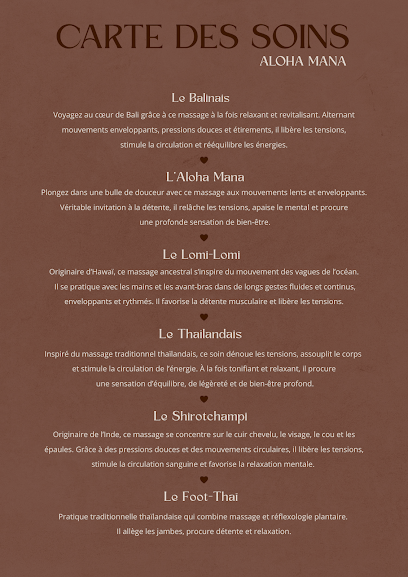 Aloha Mana Institut De Massage au Crest