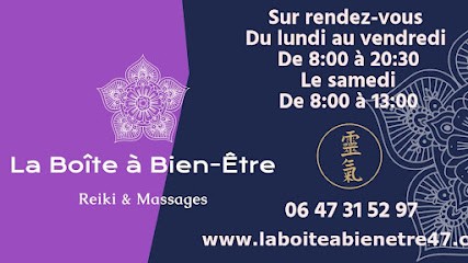La Boîte à Bien-Être (Reiki Usui & Karuna, Massages & Soins Bien-Être, Formations Reiki Usui & Karuna), Institut de Massage à Saint-Nicolas-de-la-Balerme