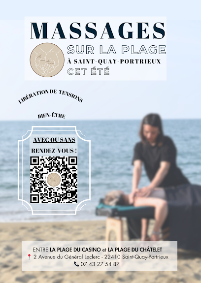 Massage Sur La Plage À Saint-Quay Portrieux - Au Creux Des Mains Institut De Massage à Saint-Quay-Portrieux